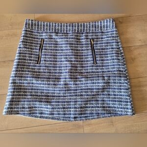 J.Crew Tweed Blue Skirt 14